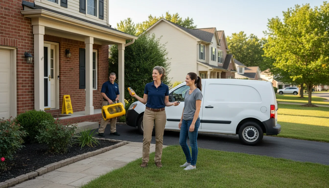 Water restoration image for Dehumidification And Cleanup Services in Mount Olive, WV